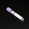 Purple Cap Disposable 2ml Glass Plastic Medical Blood Collection Plain Tube